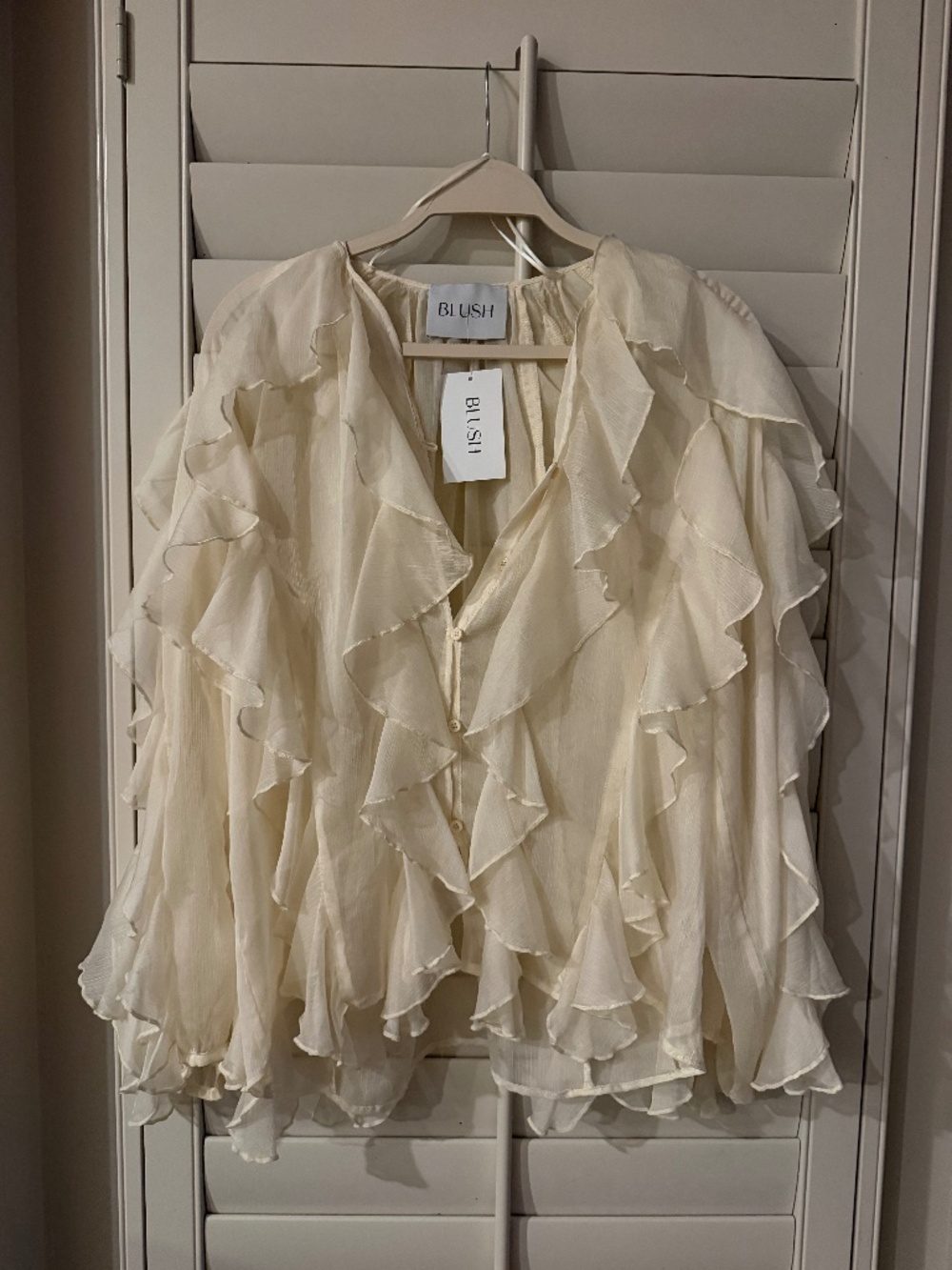 Women’s chiffon cream  blouse